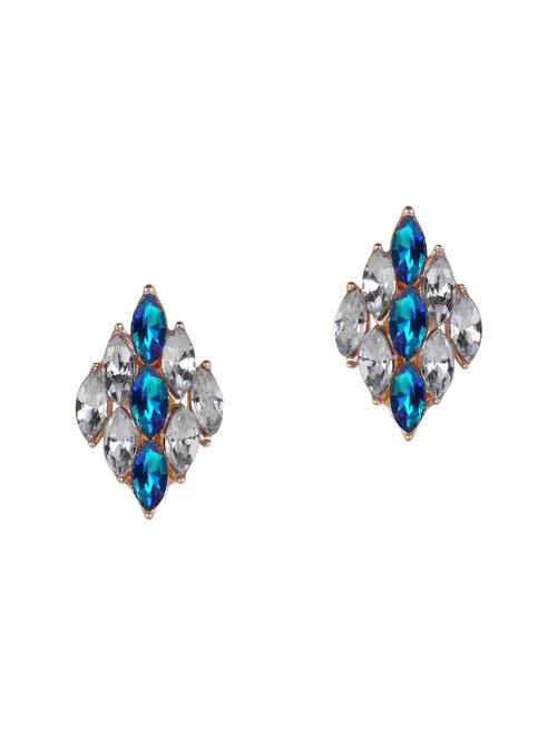 blue metal studs earring - 15577831 - Very Small Image - 1