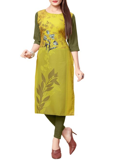 digital print straight kurta - 15578827 - Very Small Image - 1