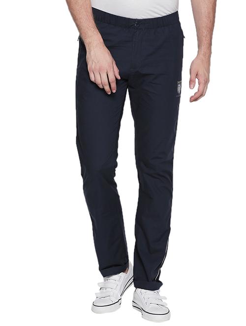 navy blue cotton full length track pant - 15580398 - Very Small Image - 1