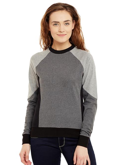 color block raglan sleeved top - 15581549 - Very Small Image - 1