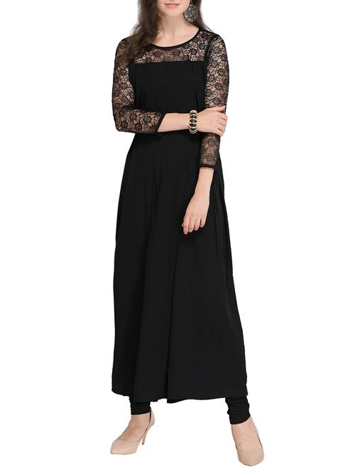 floral mesh panel pleated dress - 15581592 - Very Small Image - 1