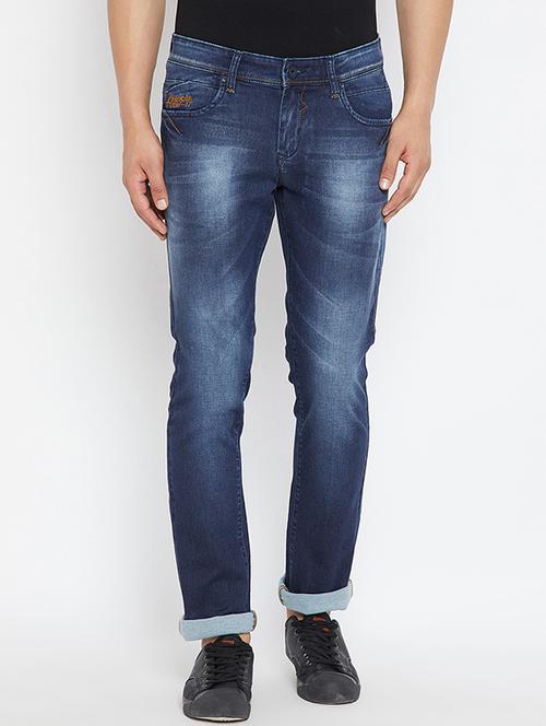 blue denim washed jeans - 15583021 - Very Small Image - 1