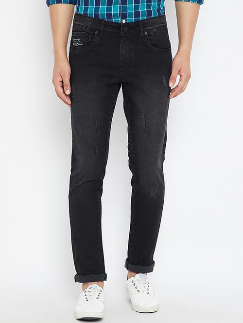 black denim washed jeans - 15583024 - Very Small Image - 1