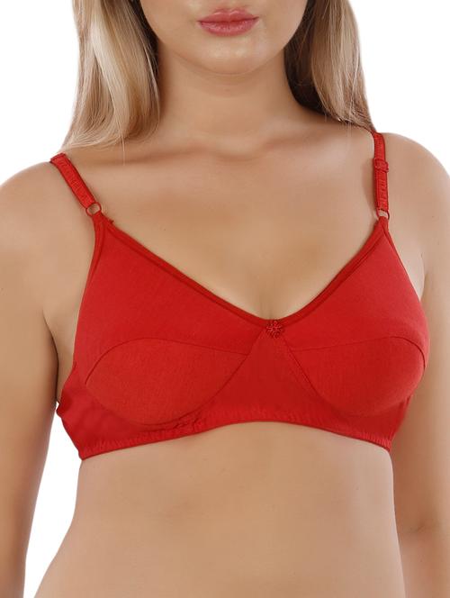 floral patch solid bra - 15584027 - Very Small Image - 1