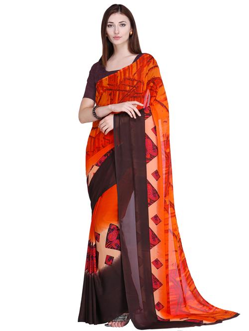digital paisley printed saree with blouse - 15585783 - Very Small Image - 1