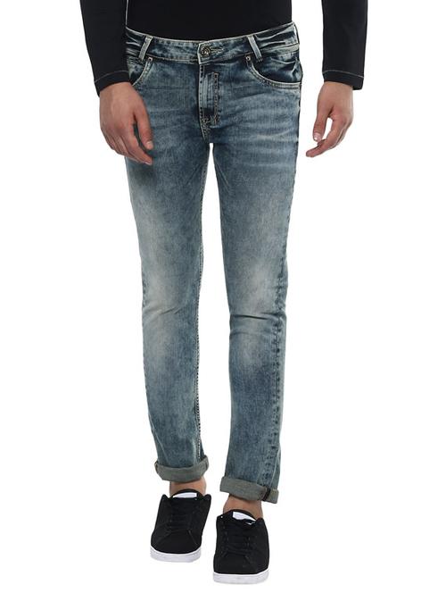 blue heavy washed jeans - 15588010 - Very Small Image - 1