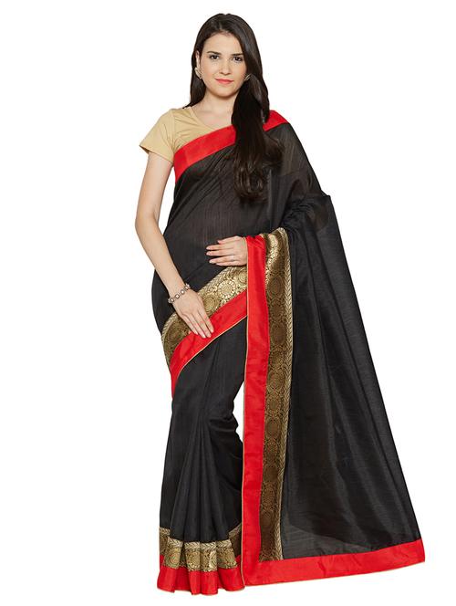 zari bordered saree with blouse - 15589891 - Very Small Image - 1