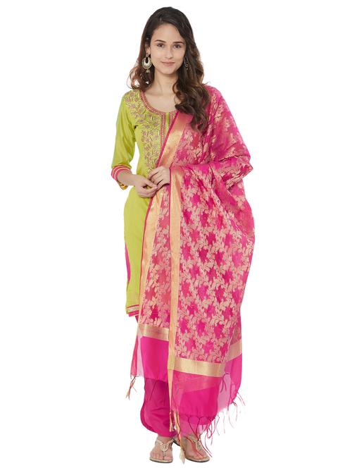 embroidered unstitched pant suit - 15590831 - Very Small Image - 1