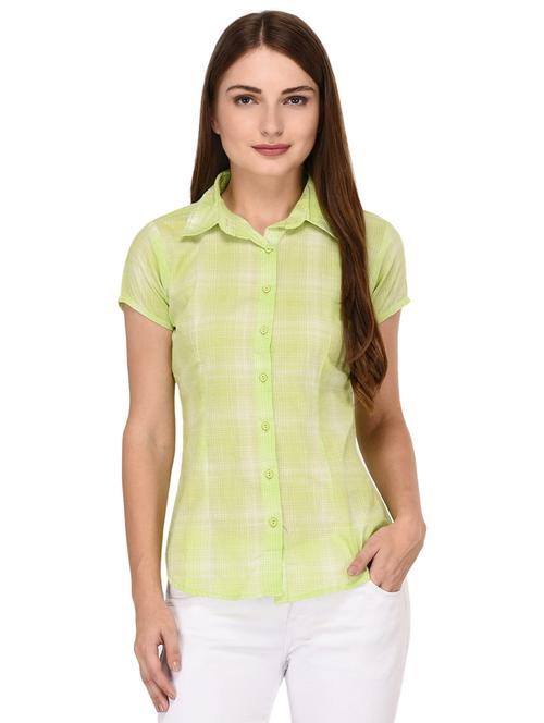 short sleeved checkered shirt - 15591376 - Very Small Image - 1