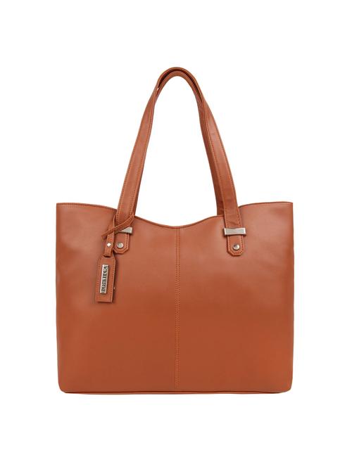 tan leatherette (pu) handbag - 15591450 - Very Small Image - 1