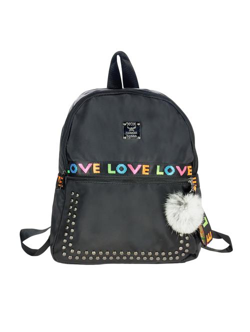 black polyester regular backpack - 15601543 - Very Small Image - 1