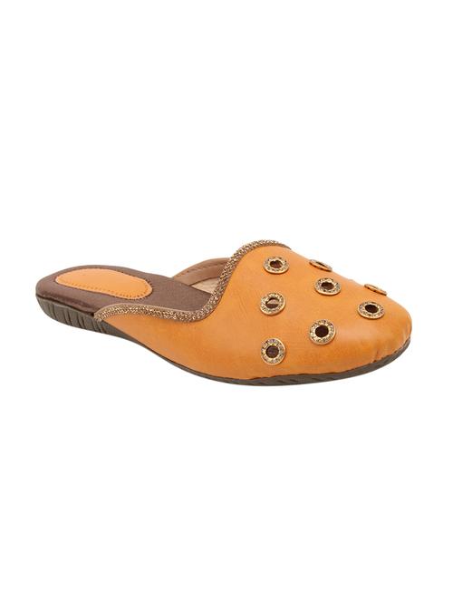tan slip on mules sandals - 15601966 - Very Small Image - 1