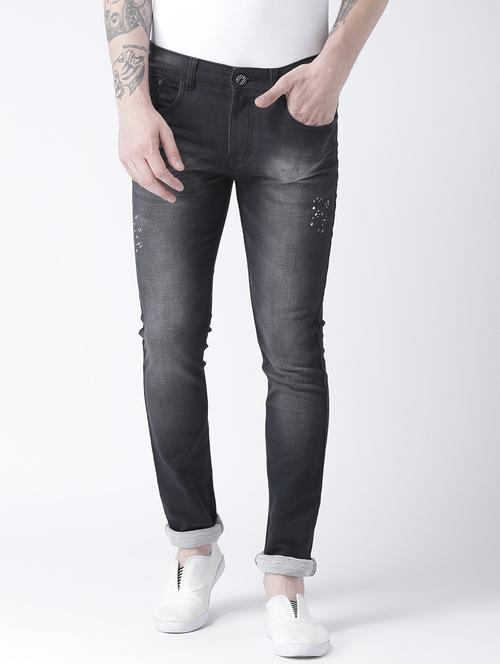 black cotton blend washed jeans - 15603785 - Very Small Image - 1