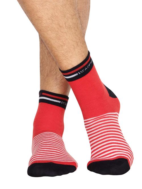 red cotton ankle length socks - 15604303 - Very Small Image - 1