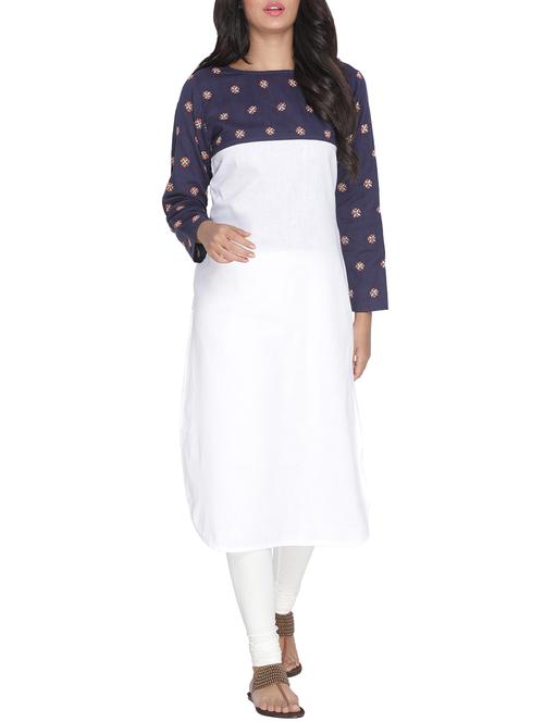 embroidered straight kurta - 15604677 - Very Small Image - 1