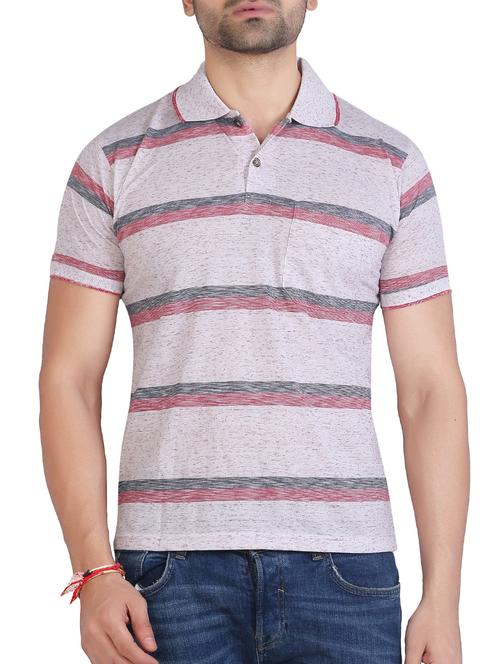 beige cotton pocket t-shirt - 15604721 - Very Small Image - 1