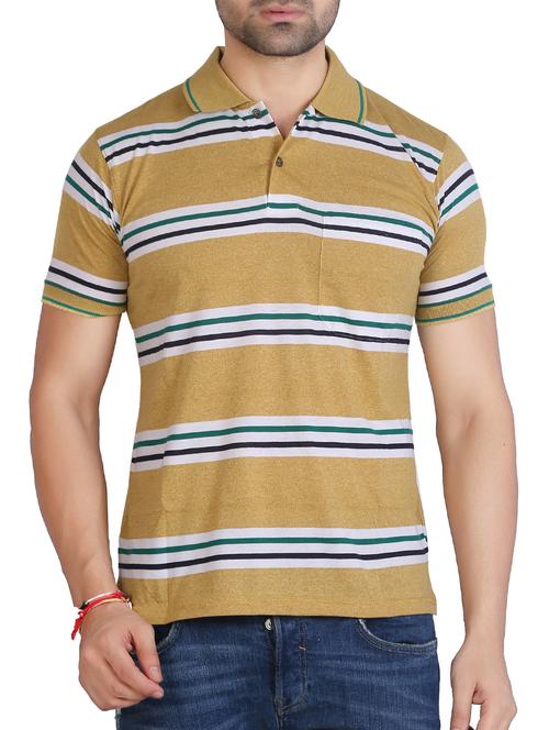 yellow striped t-shirt - 15604728 - Very Small Image - 1