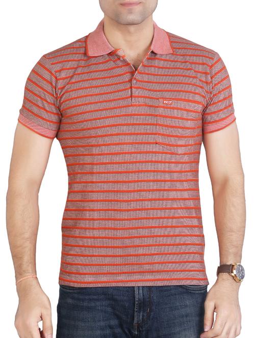 orange cotton pocket t-shirt - 15604781 - Very Small Image - 1