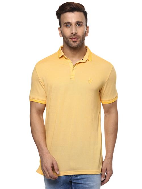 yellow polyester polo t-shirt - 15605227 - Very Small Image - 1