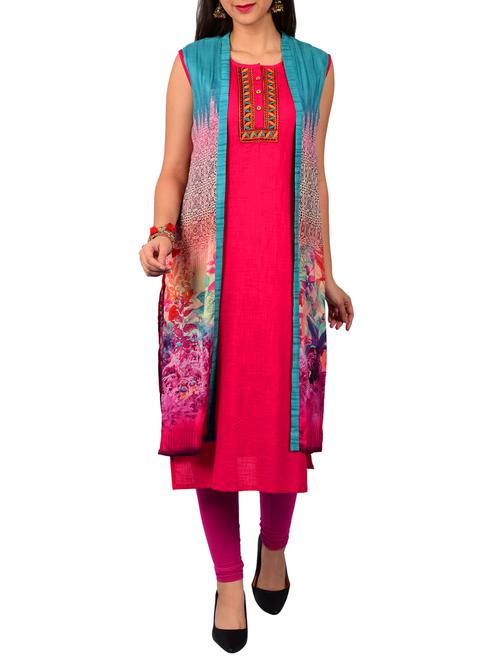 layered printede kurta - 15606555 - Very Small Image - 1