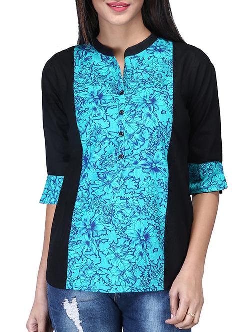 button detail floral panel top - 15606761 - Very Small Image - 1