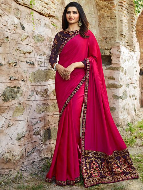 zari floral pallu bordered saree - 15607277 - Very Small Image - 1