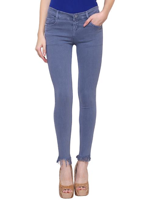 frayed hem skinny jeans - 15609085 - Very Small Image - 1