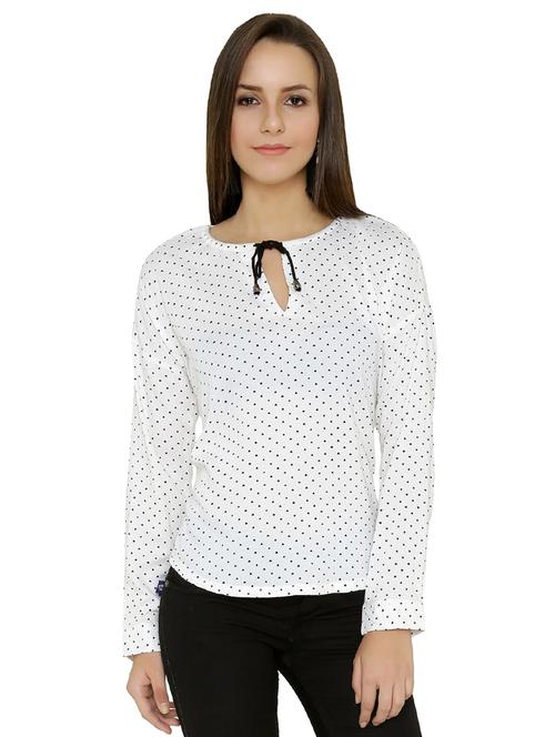 tie up neck long sleeved top - 15610283 - Very Small Image - 1
