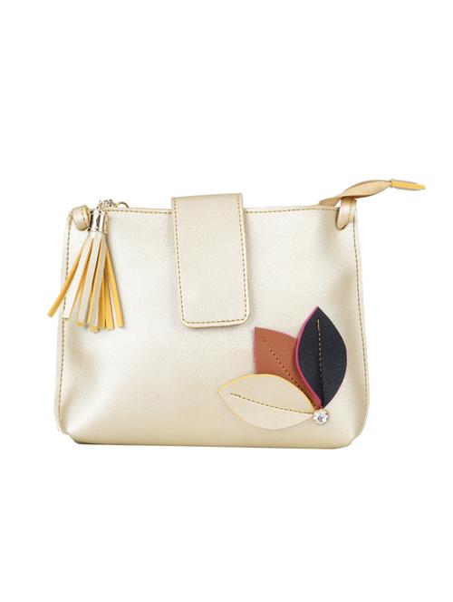 beige leatherette (pu) sling bag - 15611487 - Very Small Image - 1