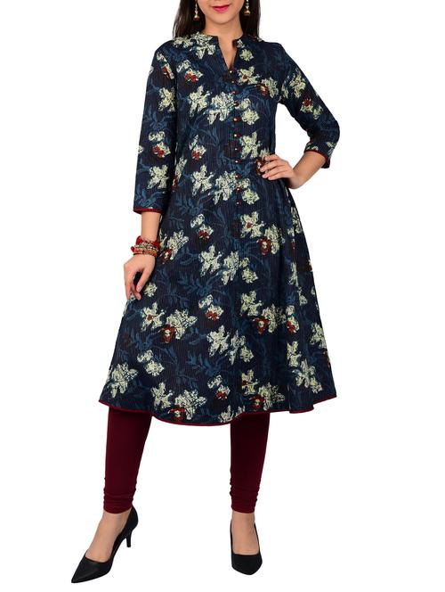 printed a-line kurta - 15611717 - Very Small Image - 1