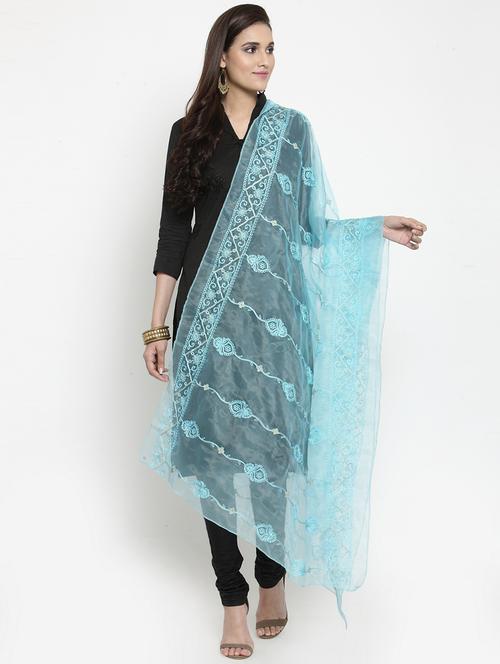 tonal embroidered dupatta - 15612364 - Very Small Image - 1
