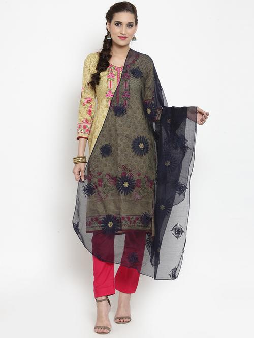 tonal embroidered dupatta - 15612366 - Very Small Image - 1