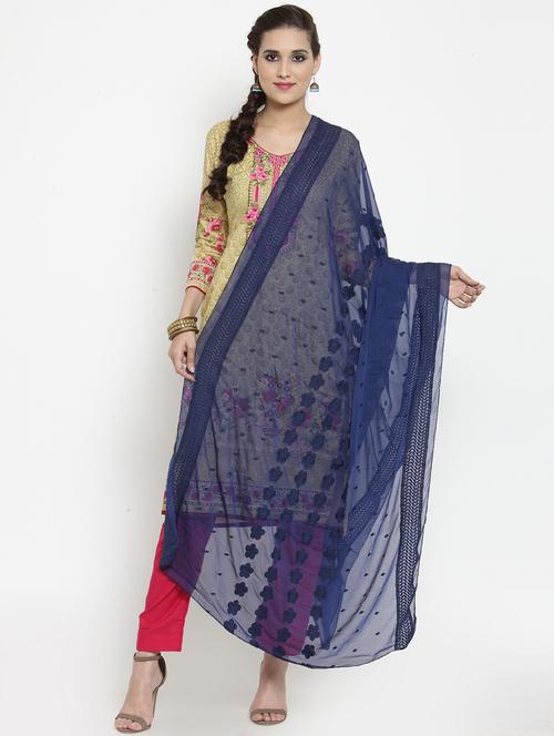 tonal embroidered dupatta - 15612373 - Very Small Image - 1