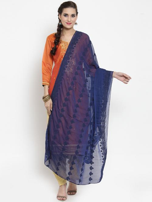 tonal embroidered dupatta - 15612374 - Very Small Image - 1