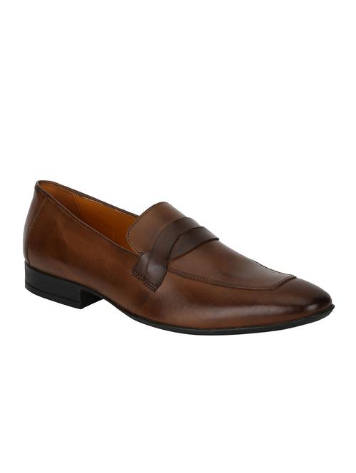 tan leather formal slip ons - 15613249 - Very Small Image - 1