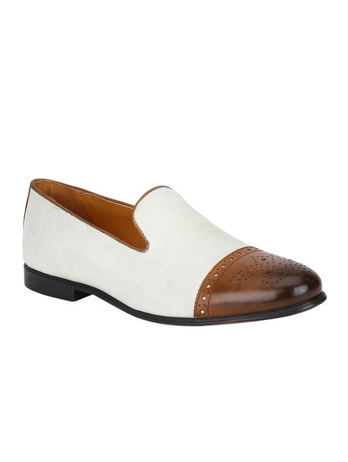 white leather casual slip ons - 15613252 - Very Small Image - 1