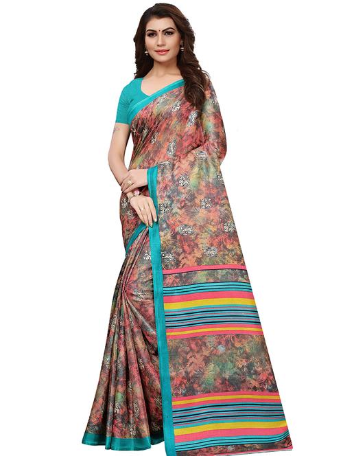 conversational printed mysore silk saree - 15613313 - Very Small Image - 1