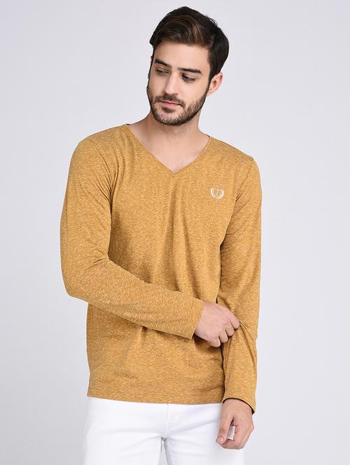 yellow cotton t-shirt - 15614781 - Very Small Image - 1