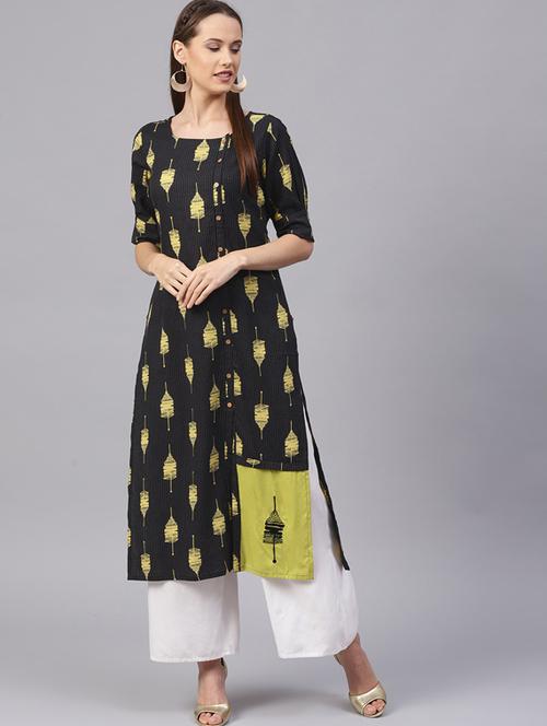 kaantha straight kurta - 15616110 - Very Small Image - 1
