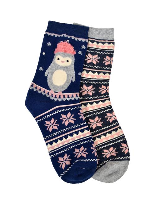 set of 2 multi colored cotton ankle length sock - 15616120 - Very Small Image - 1