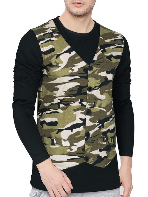 multi colored cotton cut & sew t-shirt - 15616176 - Very Small Image - 1