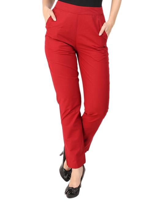 high waist flat front trouser - 15616434 - Very Small Image - 1