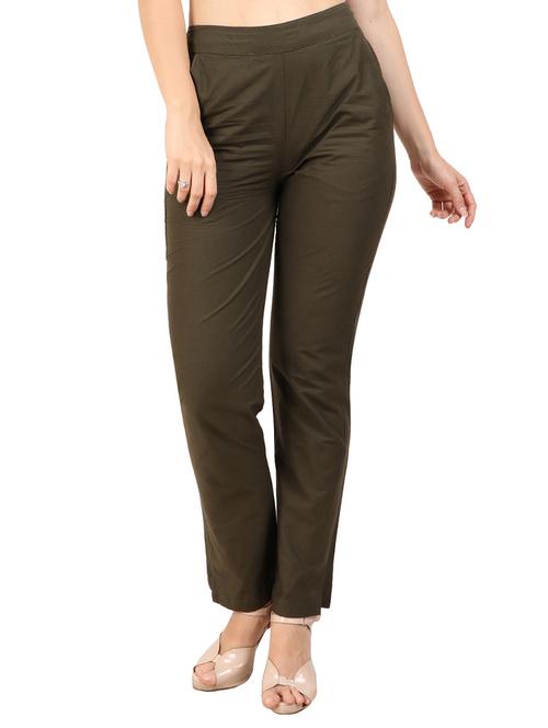 high waist flat front trouser - 15616435 - Very Small Image - 1