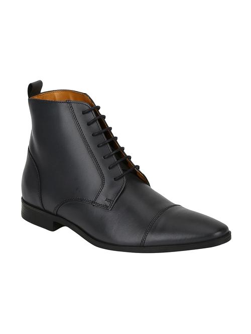 grey leather high ankle boots - 15616481 - Very Small Image - 1