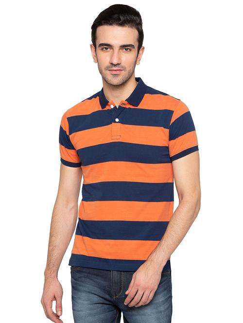 orange cotton polo t-shirt - 15616782 - Very Small Image - 1