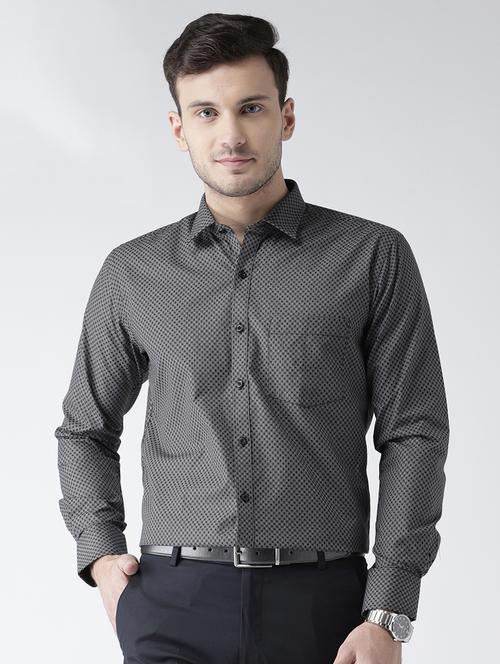 black cotton formal shirt - 15619110 - Very Small Image - 1