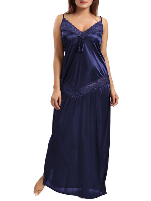lace trim bow tie nighty - 15619684 - Very Small Image - 1