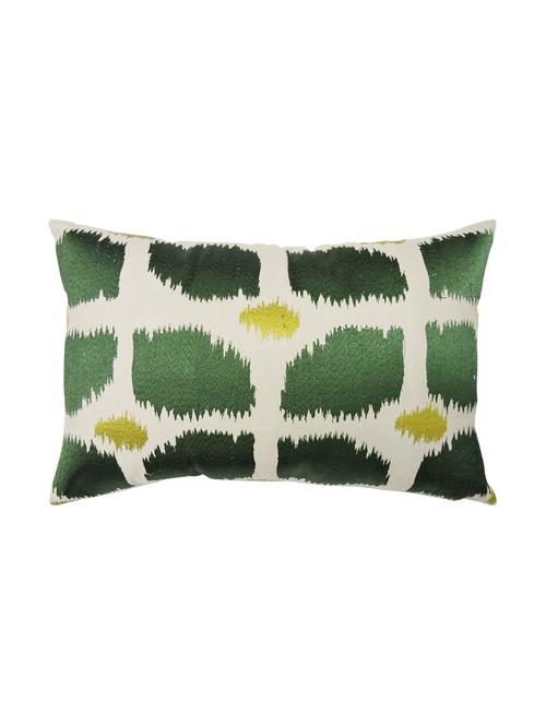 cotton green rectangular cushion cover- set of 1 (30 x 50 cm) - 15620031 - Very Small Image - 1