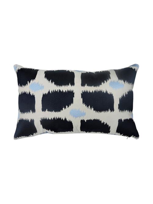 cotton navy rectangular cushion cover- set of 1 (30 x 50 cm) - 15620032 - Very Small Image - 1