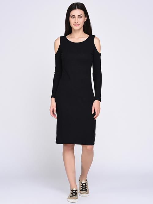 cold shoulder sheath dress - 15620428 - Very Small Image - 1
